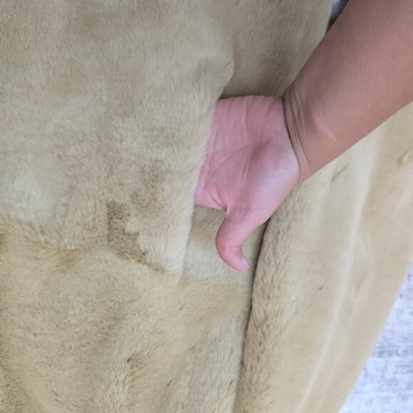 Tally-Ho Outerwear Coat Womens 1X Faux Fur Trim Long Full Length Warm Elegant - Picture 9 of 15